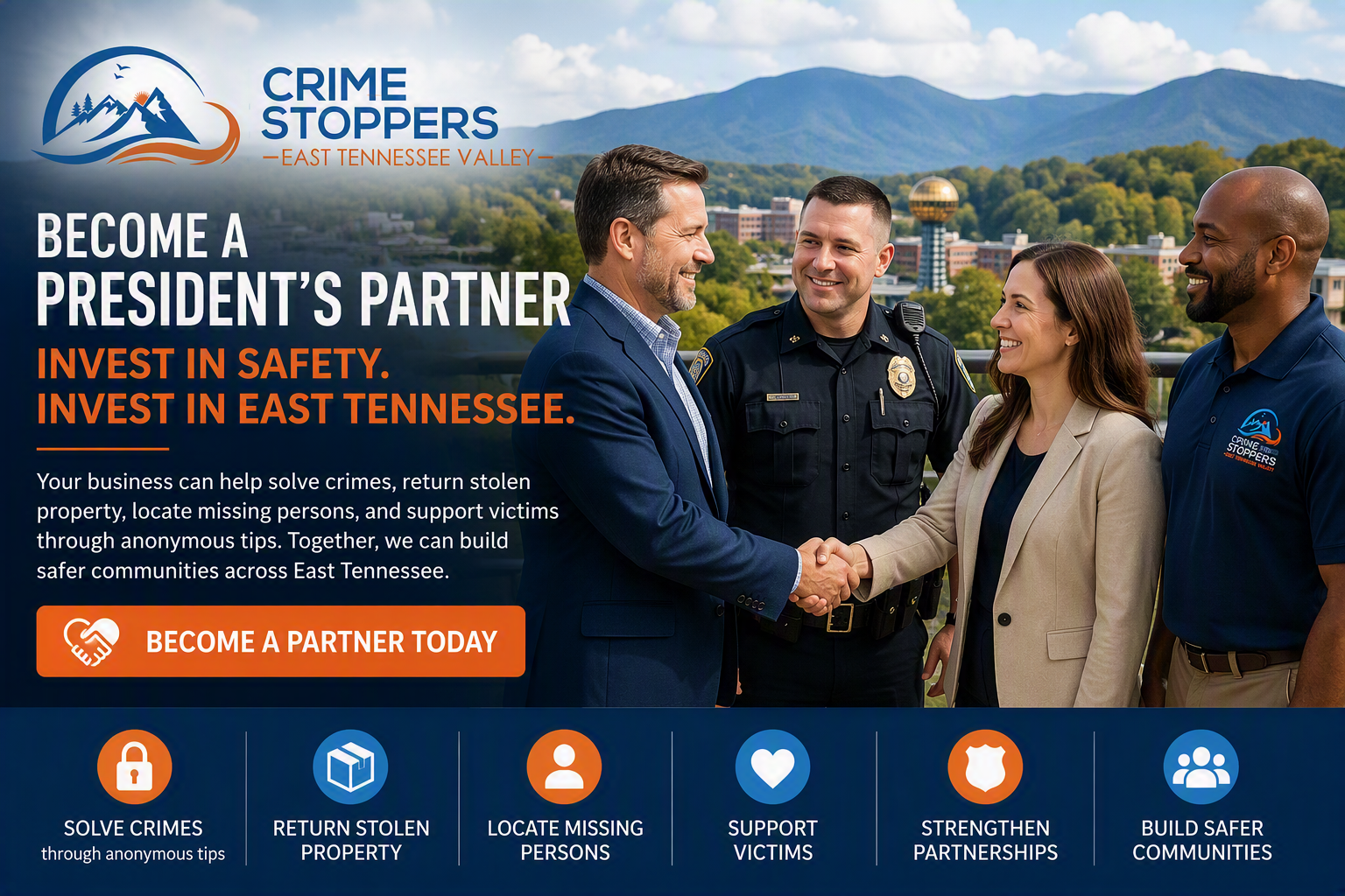 Support Us - East Tennessee Valley Crime Stoppers