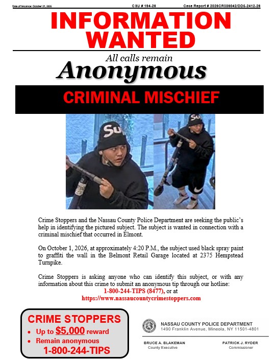 Crime of the Week - Nassau County Crime Stoppers