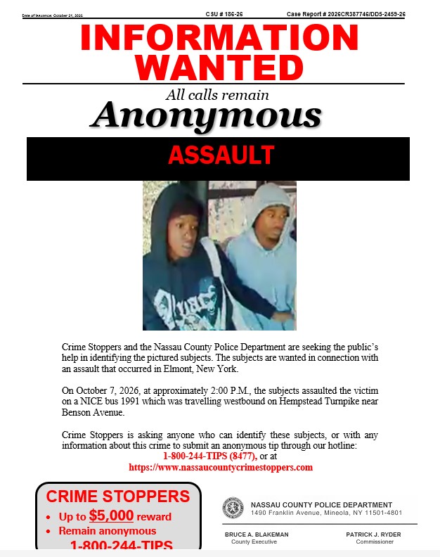 Crime of the Week - Nassau County Crime Stoppers
